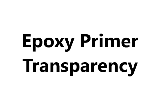 Floor Piant - Epoxy Primer Transparency