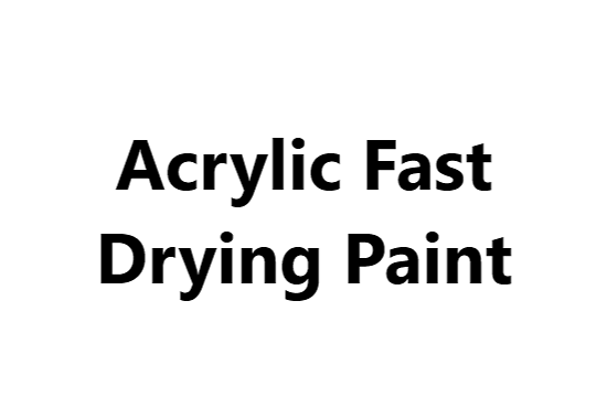 Industrial Paint - Acrylic Fast Drying Paint