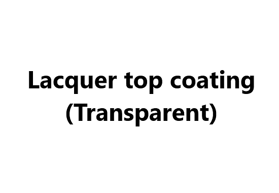 Wood Paint - Lacquer top coating (Transparent)