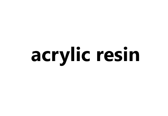 Synthetic Resins - acrylic resin
