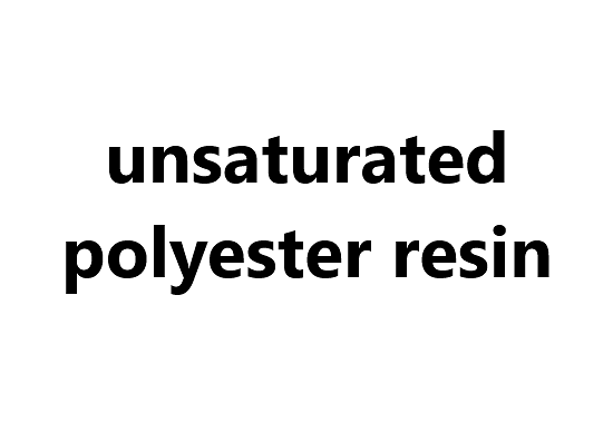Synthetic Resins - unsaturated polyester resin