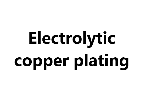 Electrolytic copper plating