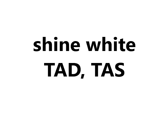 Non-fluorescent whitening agent: shine white TAD, TAS