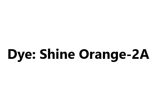 Dye: Shine Orange-2A