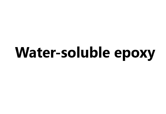 Water-soluble epoxy