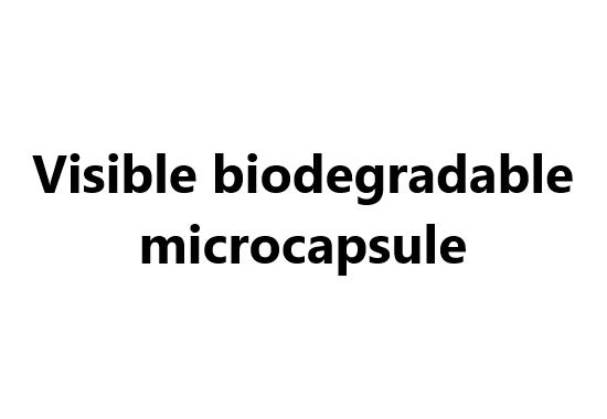 Visible biodegradable microcapsule