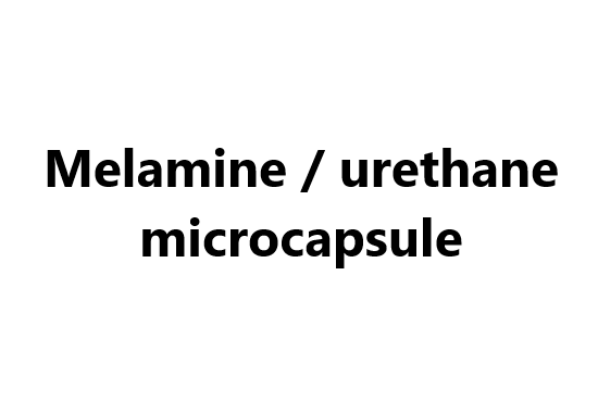 Melamine / urethane microcapsule