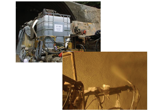 Admixture for concrete: liquid set accelerator for shotcrete (alkali free series)