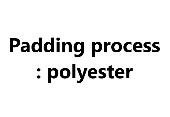Padding process: polyester