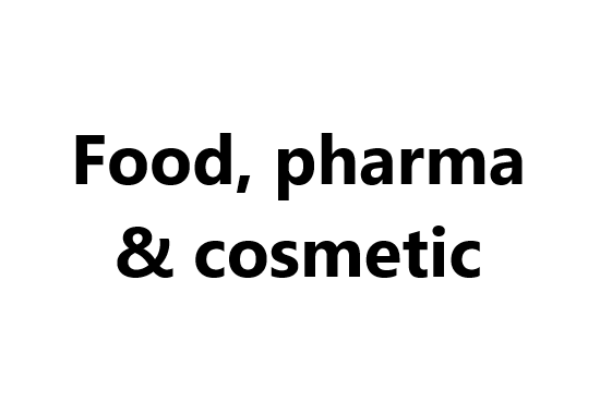 Food, pharma & cosmetic