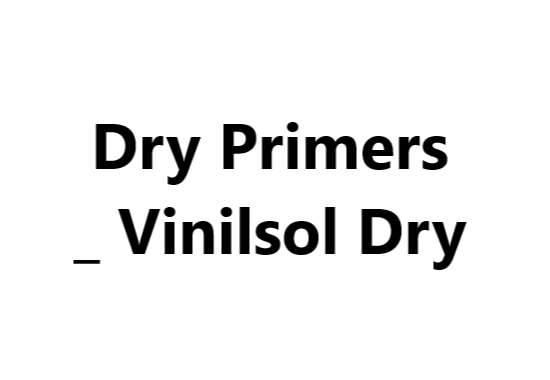 Dry Primers _ Vinilsol Dry