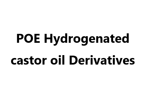 POE hydrogenated castor oil derivatives