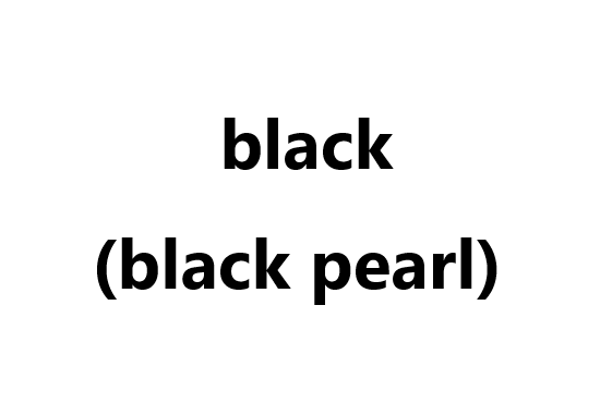 Plating chemical: black (black pearl)