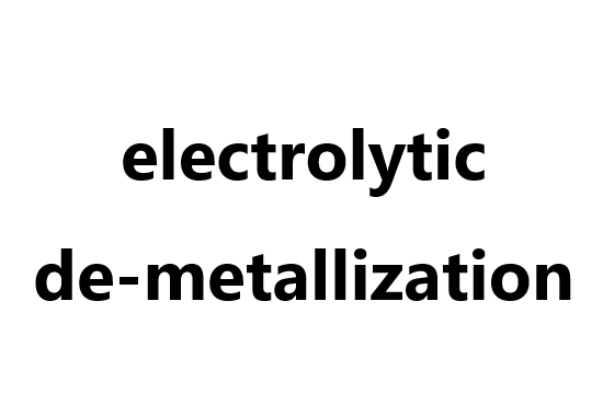 Plating additive: electrolytic de-metallization