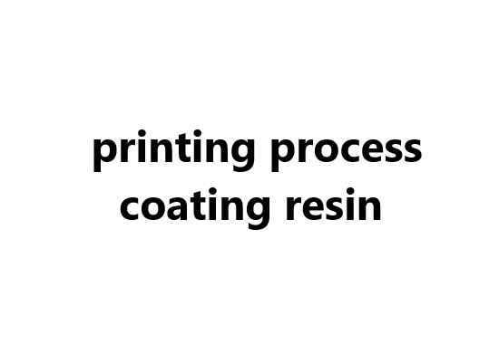 Textile: printing process coating resin