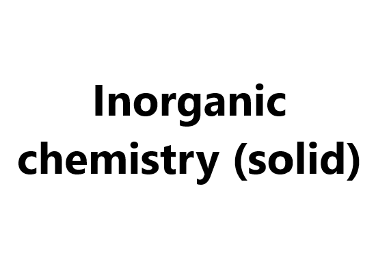 Inorganic chemistry (solid)