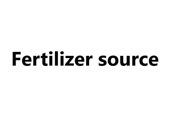 Fertilizer source