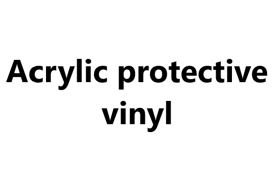 Acrylic protective vinyl