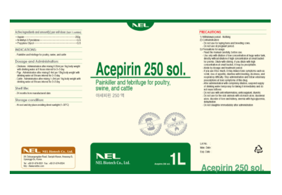 Painkiller and Febrifuge _ Acepirin 250 SOL