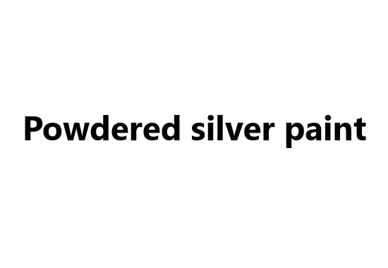 Powdered silver paint