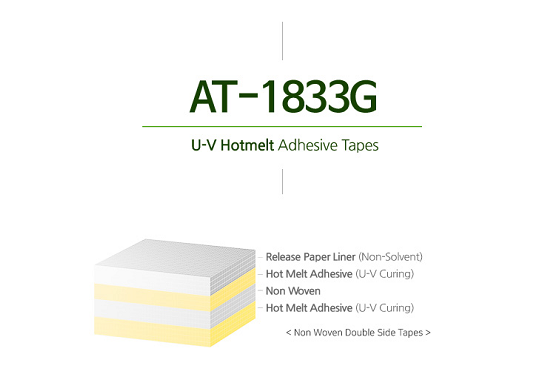 U-V hotmelt adhesive tapes