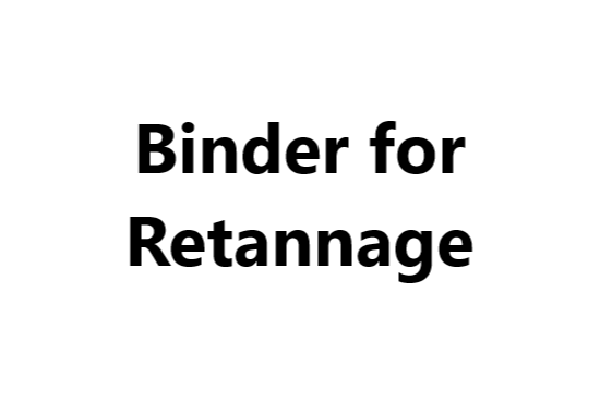 Binder for Retannage
